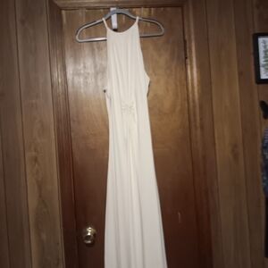 Elegant Cream Maxi Dress
